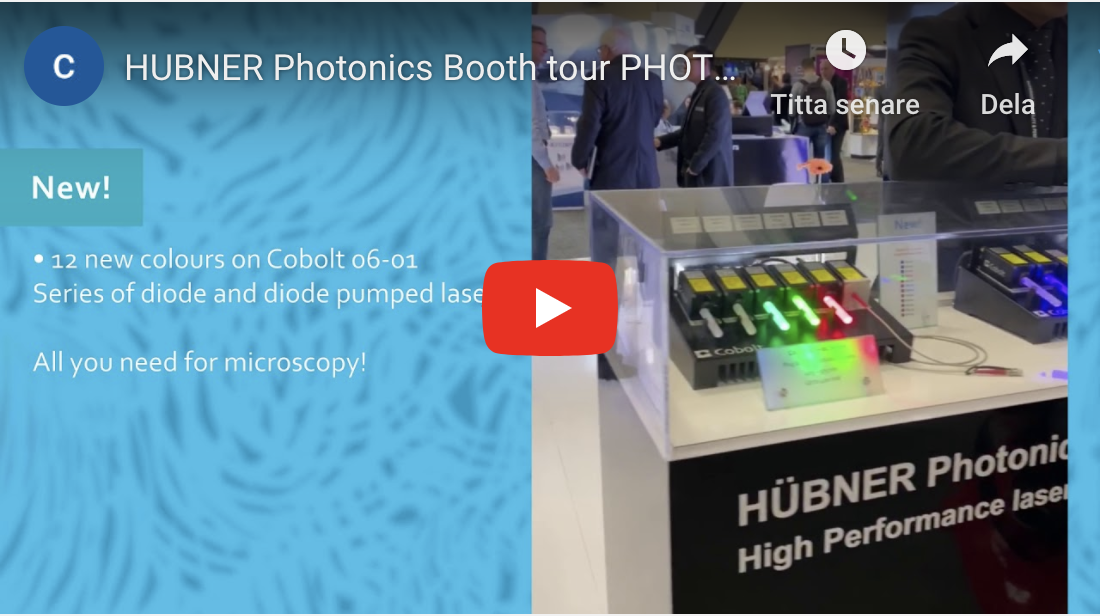 Start image of video 'HUBNER Photonics Booth tour'