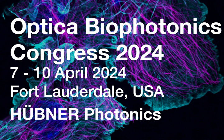 Hubner Photonics at Optica Biophotonics Congress 2024